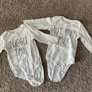 Rae Dunn baby onesies